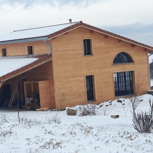 Maison à ossature bois dans les monts du lyonnais