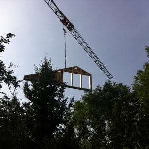 Surélévation en ossature bois d'une maison à Briançon
